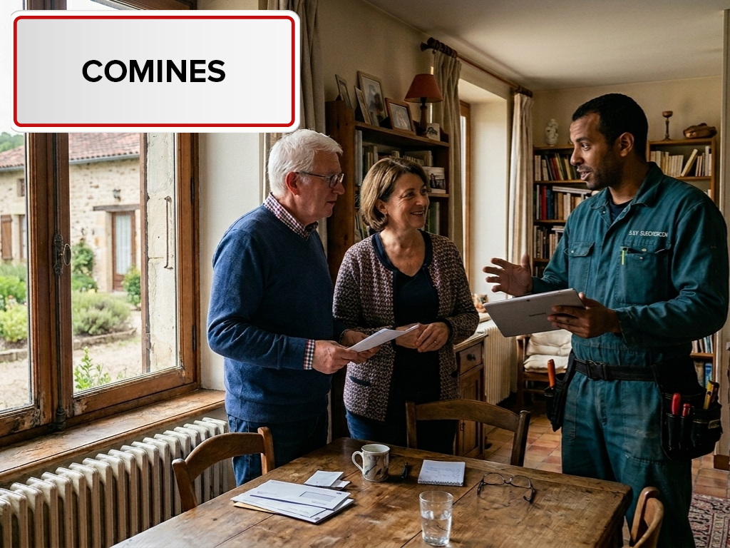 Installation de pompe à chaleur à Comines (59560) dans le Nord