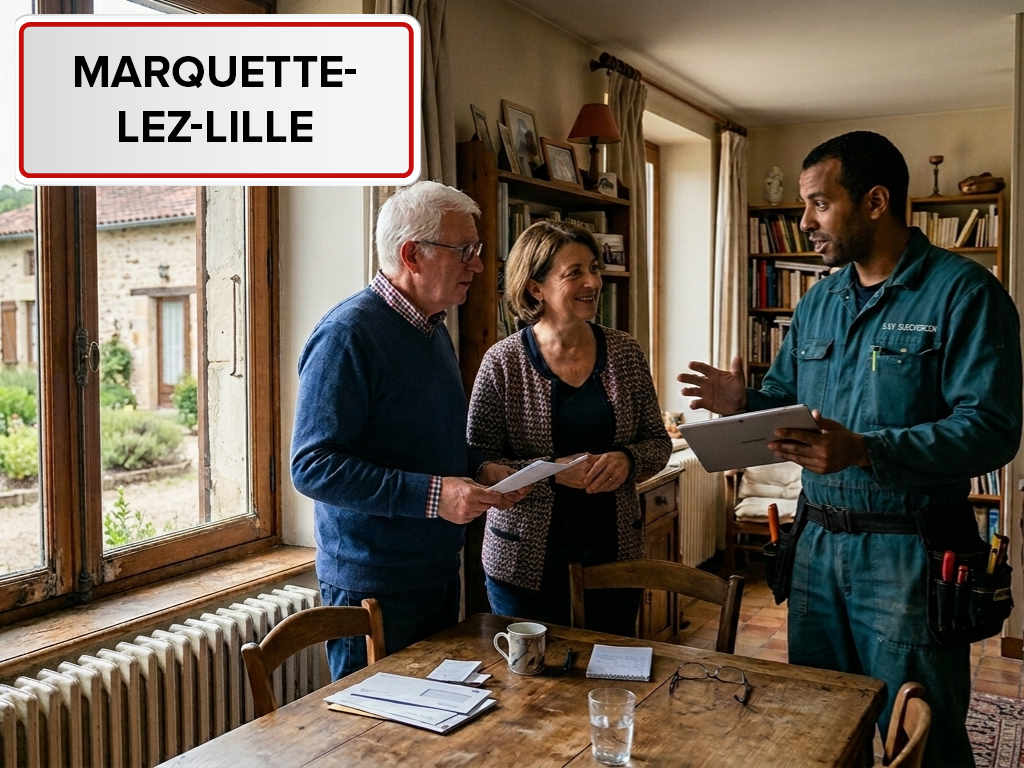 Installation de pompe à chaleur à Marquette-lez-Lille (59520) dans le Nord